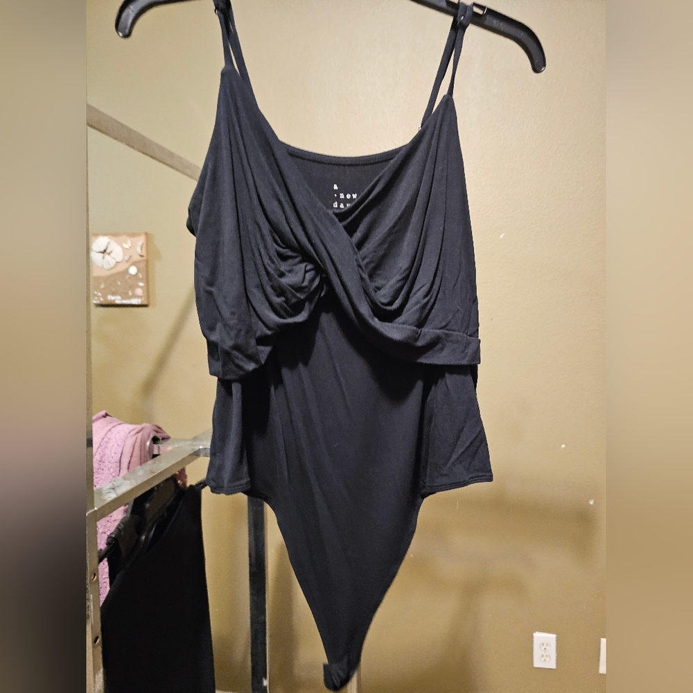 Black Draped Top